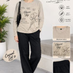 choose toy Print Women's Night Suit – Cotton Sleepwear Set